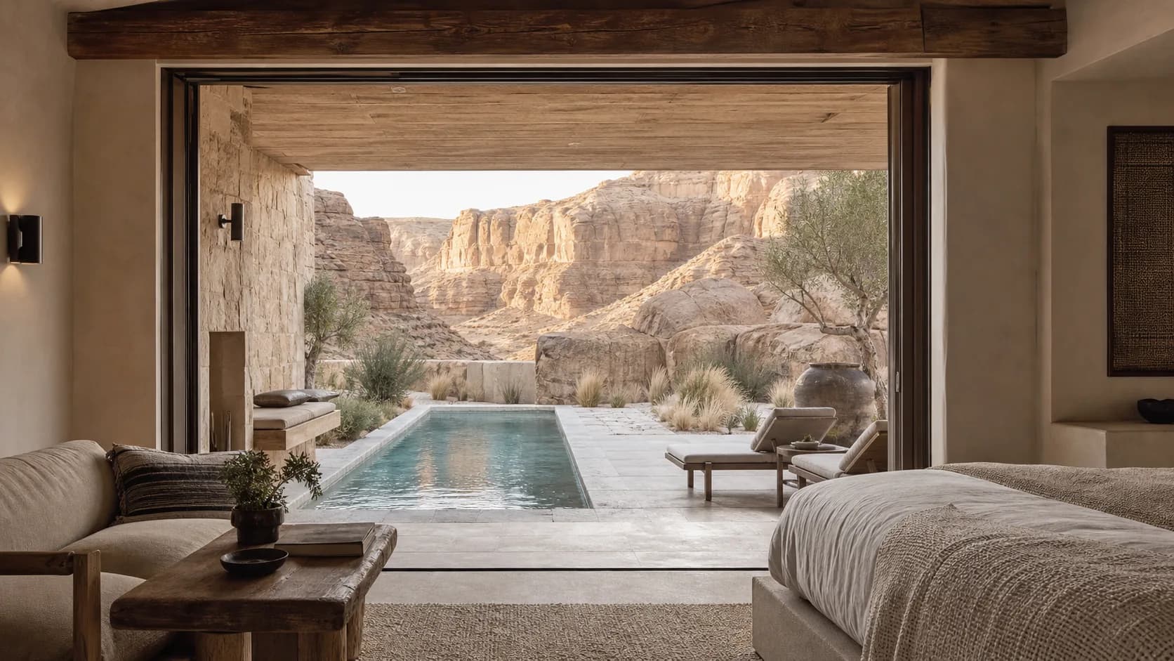 A private residence overlooking the coast